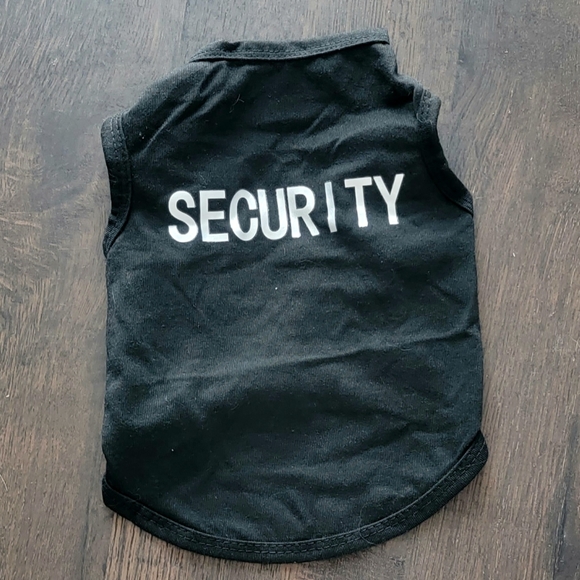 ๐3 for $30 - Black Security Vest/Sleeveless Shirt Sz S NWOT - Picture 1 of 4
